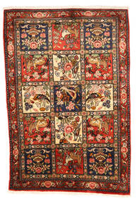  Bakhtiari Collectible Rug 102X154 Authentic
 Oriental Handknotted Dark Brown/Crimson Red (Wool, Persia/Iran)