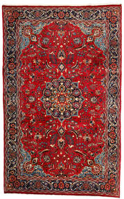  Mashad Rug 190X308 Authentic
 Oriental Handknotted Dark Red/Dark Brown (Wool, Persia/Iran)