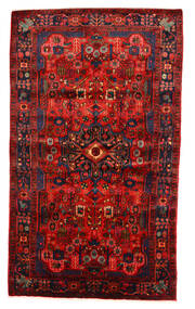  Nahavand Old Rug 151X260 Persian Wool Rug Red/Dark Red Small Rug 