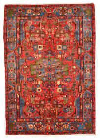  Nahavand Old Rug 159X228 Authentic
 Oriental Handknotted Dark Red/Crimson Red (Wool, Persia/Iran)