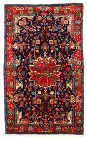  Nahavand Old Rug 153X253 Authentic
 Oriental Handknotted Dark Purple/Dark Red (Wool, Persia/Iran)