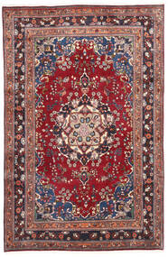  Persian Mashad Rug Rug 200X308 Red/Dark Pink (Wool, Persia/Iran)