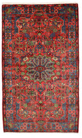  Nahavand Old Rug 158X280 Authentic
 Oriental Handknotted Dark Red/Dark Brown (Wool, Persia/Iran)