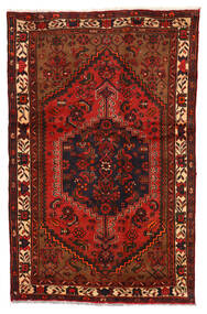  Zanjan Rug 122X192 Authentic
 Oriental Handknotted Dark Brown/Rust Red (Wool, Persia/Iran)