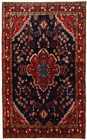  Oriental Nahavand Rug 134X221 Black/Dark Red (Wool, Persia/Iran)