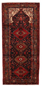  Hamadan Rug 118X236 Authentic
 Oriental Handknotted Dark Red (Wool, Persia/Iran)