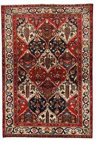  Bakhtiari Rug 139X205 Authentic
 Oriental Handknotted Dark Red/Black (Wool, Persia/Iran)