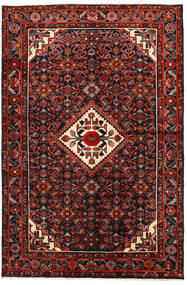  Hosseinabad Rug 144X217 Authentic Oriental Handknotted Dark Red/Red (Wool, )