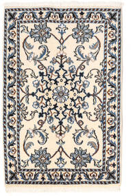  Nain Rug 58X89 Authentic
 Oriental Handknotted Beige/Light Grey (Wool, Persia/Iran)