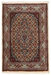 Moud Rug 61X88 Authentic
 Oriental Handknotted Dark Brown/Light Brown (Wool/Silk, Persia/Iran)