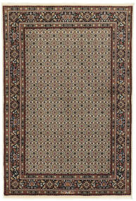  Moud Sherkat Farsh Rug 142X210 Authentic Oriental Handknotted Dark Brown/Light Grey (Wool/Silk, Persia/Iran)