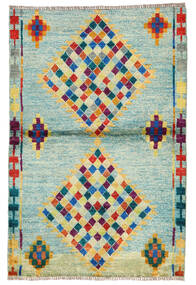  Moroccan Berber - Afghanistan Rug 95X143 Authentic
 Modern Handknotted Pastel Green/Turquoise Blue (Wool, Afghanistan)