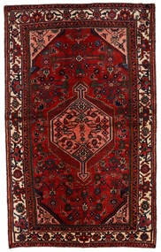  Hosseinabad Rug 132X215 Authentic
 Oriental Handknotted Dark Red/Black (Wool, Persia/Iran)