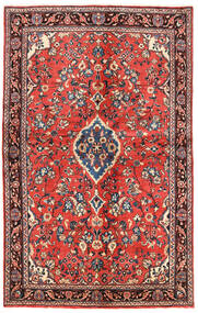  Sarouk Rug 133X213 Authentic
 Oriental Handknotted Dark Red/Crimson Red (Wool, Persia/Iran)