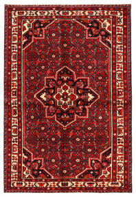  Hosseinabad Rug 146X215 Authentic
 Oriental Handknotted Rust Red/Dark Red (Wool, Persia/Iran)