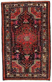  Asadabad Rug 77X127 Authentic
 Oriental Handknotted Dark Brown/Dark Red (Wool, Persia/Iran)