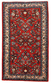  Sarouk Rug 68X118 Authentic
 Oriental Handknotted Dark Brown/Dark Red (Wool, Persia/Iran)