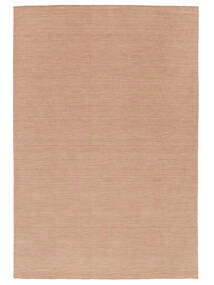  Kilim Loom - Dusty Rose Rug 200X300 Authentic
 Modern Handwoven Crimson Red/Light Brown (Wool, India)