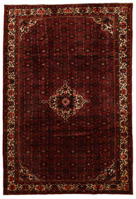  212X312 Hosseinabad Rug Brown/Dark Red Persia/Iran 