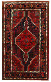  Hamadan Rug 133X226 Authentic
 Oriental Handknotted Dark Brown/Dark Red (Wool, Persia/Iran)