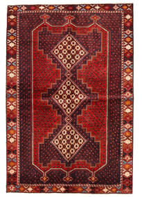  Afshar/Sirjan Rug 152X225 Authentic
 Oriental Handknotted Dark Red/Rust Red (Wool, Persia/Iran)