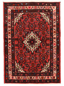  Hosseinabad Rug 105X155 Authentic
 Oriental Handknotted Dark Red/Dark Brown (Wool, Persia/Iran)