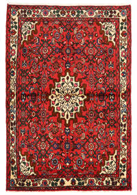  Hosseinabad Rug 108X162 Authentic
 Oriental Handknotted Dark Red/Dark Brown (Wool, Persia/Iran)