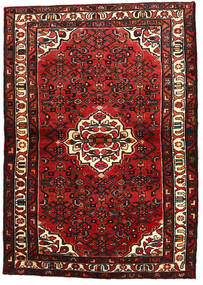 113X159 Hosseinabad Rug Rug Oriental Brown/Red (Wool, Persia/Iran)