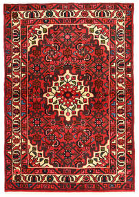  Hosseinabad Rug 95X142 Authentic
 Oriental Handknotted Dark Red/Dark Brown (Wool, Persia/Iran)