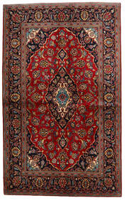  Keshan Rug 139X224 Authentic
 Oriental Handknotted Dark Red/Black (Wool, Persia/Iran)