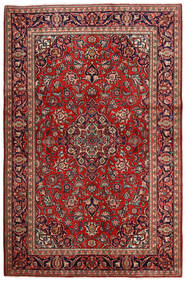 Keshan Rug 132X203 Authentic
 Oriental Handknotted Dark Red/Dark Brown (Wool, Persia/Iran)