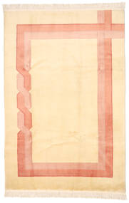  China 90 Line Rug 198X298 Authentic
 Oriental Handknotted Dark Beige/Light Pink (Wool, China)