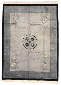  China 90 Line Rug 274X366 Authentic
 Oriental Handknotted Light Grey/Dark Grey Large (Wool, China)