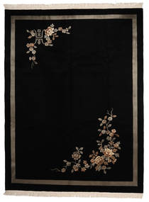  China 90 Line Rug 274X366 Authentic
 Oriental Handknotted Black Large (Wool, China)