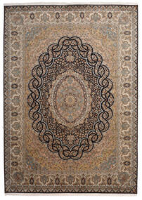  Kashmir Pure Silk Rug 218X307 Authentic
 Oriental Handknotted Brown/Light Brown (Silk, India)