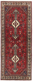  Abadeh Rug 81X205 Authentic
 Oriental Handknotted Runner
 Dark Red/Dark Brown (Wool, Persia/Iran)