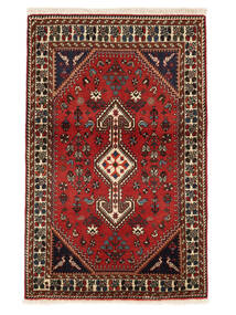  Abadeh Rug 82X129 Authentic Oriental Handknotted Dark Brown/Dark Red (Wool, Persia/Iran)