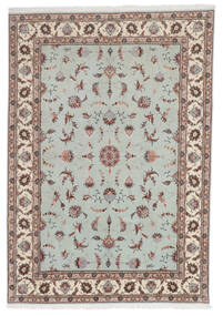  Tabriz 60 Raj Silk Warp Rug 168X241 Authentic
 Oriental Handknotted Light Grey/Light Brown (Wool/Silk, Persia/Iran)
