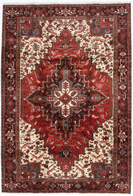  Heriz Rug 205X298 Authentic
 Oriental Handknotted Dark Red/Dark Brown (Wool, Persia/Iran)
