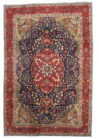  Tabriz Rug 204X300 Authentic
 Oriental Handknotted Dark Grey/Dark Red (Wool, Persia/Iran)