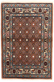  Moud Rug 60X89 Authentic
 Oriental Handknotted Dark Brown/Black (Wool/Silk, Persia/Iran)