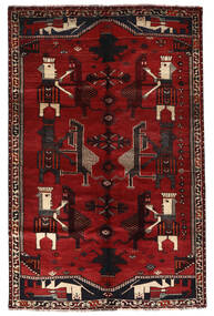  Qashqai Rug 156X240 Authentic
 Oriental Handknotted Black/Dark Brown (Wool, Persia/Iran)