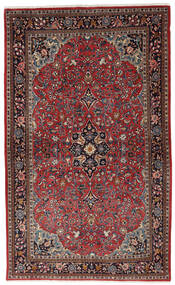  Sarouk Rug 132X217 Authentic
 Oriental Handknotted Dark Brown/Dark Red (Wool, Persia/Iran)