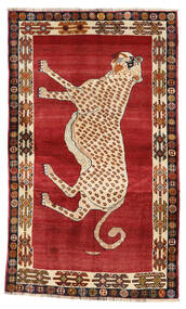  Qashqai Rug 132X222 Authentic
 Oriental Handknotted Rust Red/Dark Red (Wool, Persia/Iran)