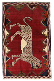  Qashqai Rug 125X192 Authentic
 Oriental Handknotted Crimson Red/Rust Red (Wool, Persia/Iran)