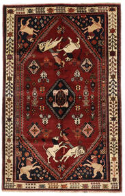  Qashqai Rug 158X246 Authentic
 Oriental Handknotted Dark Red/Dark Brown (Wool, Persia/Iran)