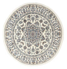  Nain Rug Ø 200 Authentic
 Oriental Handknotted Round Beige/Light Grey (Wool, Persia/Iran)