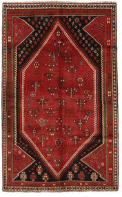  Qashqai Rug 155X250 Authentic
 Oriental Handknotted Dark Brown/Rust Red/Dark Red (Wool, Persia/Iran)