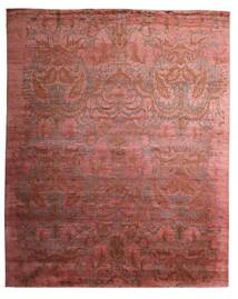  Damask Indo Rug 237X291 Authentic
 Modern Handknotted Dark Red/Brown (Wool/Bamboo Silk, India)