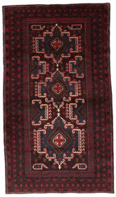  Baluch Rug 119X207 Authentic
 Oriental Handknotted Black/Dark Red (Wool, Afghanistan)